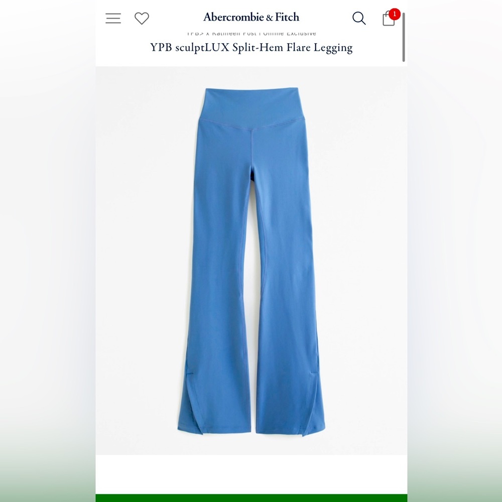 Abercrombie YPB Split hem flare legging
